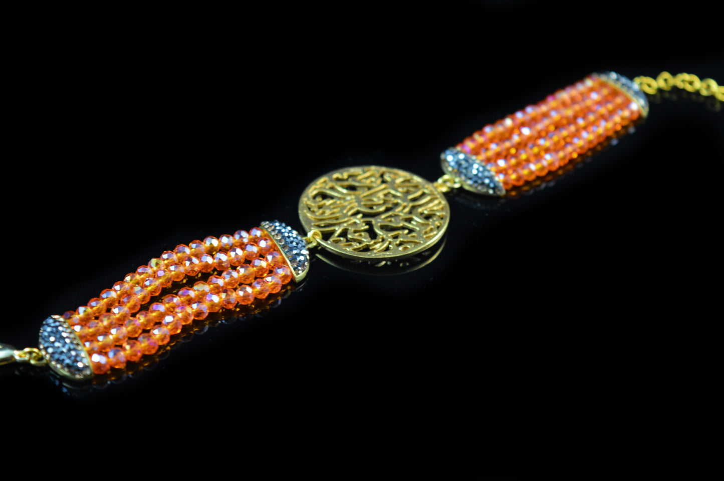 Calligraphic Bead Bracelet