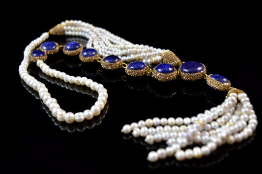 Blue Baroque Necklace
