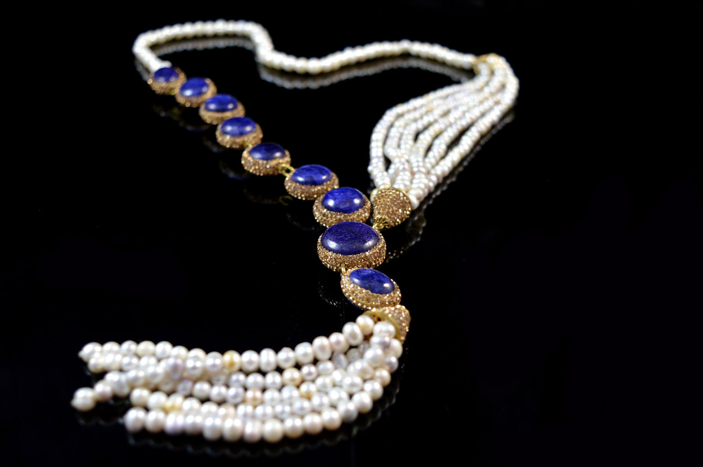 Blue Baroque Necklace