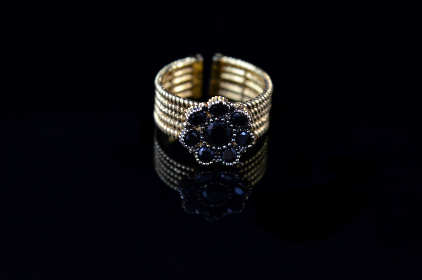 Floral Gold Band