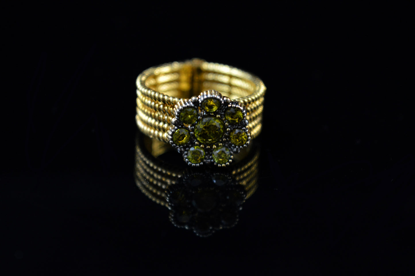 Floral Gold Band