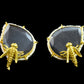 Grey Bumble Bee Stud Earrings