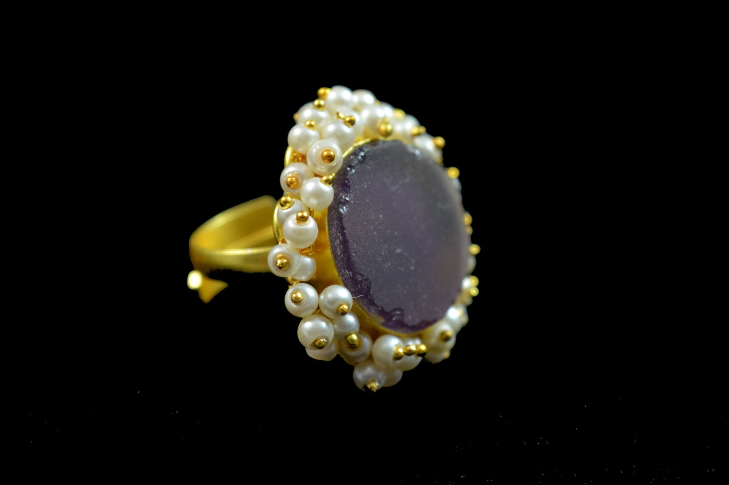 Amethyst Natural Stone Ring 